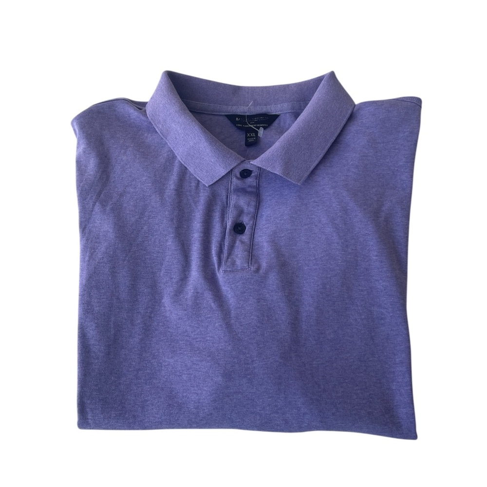 Banana Republic Mens Lavender Short Sleeved Polo Shirt 100% Cotton Size XXL New